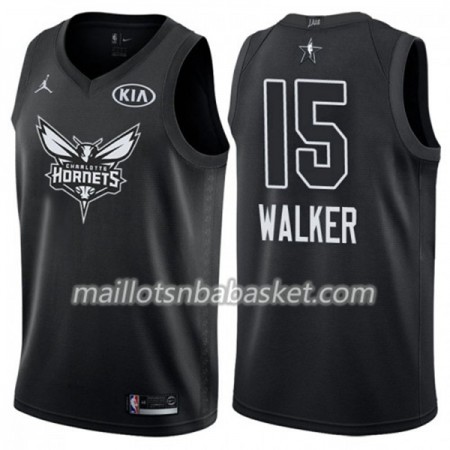 Maillot Homme Charlotte Hornet Kemba Walker 15 2018 All Star Jordan Brand Noir Swingman